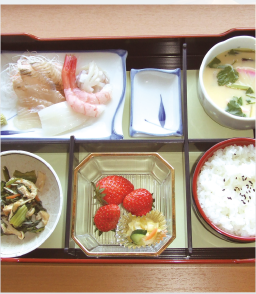 地産地消のこだわりの食事